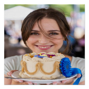 Pôster Concurso de Culinária da Feira Foto Personalizar