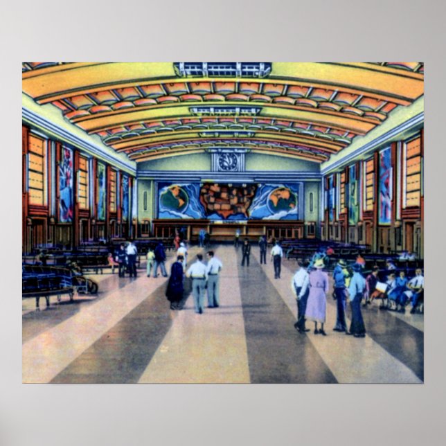 Pôster Concurso Terminal da União de Ohio Cincinnati (Frente)