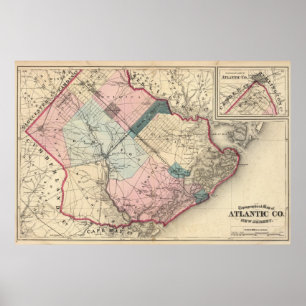 Pôster Condado de Atlantic, NJ