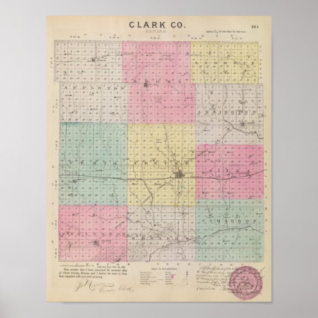Poster Condado de Clark (Frente)