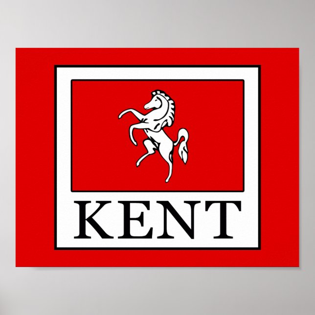 Poster Condado de Kent Inglaterra (Frente)