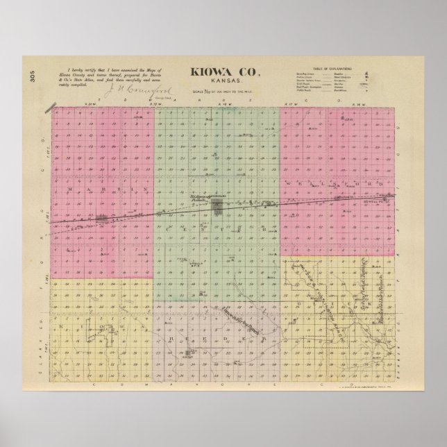 Poster Condado de Kiowa (Frente)
