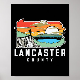 Poster Condado de Lancaster Pensilvânia Natureza Outdoor
