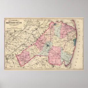 Poster Condado de Monmouth, NJ