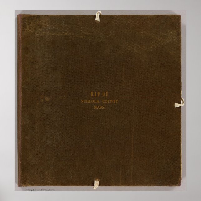 Poster Condado de Norfolk, Massachusetts (Frente)