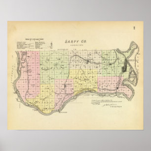 Poster Condado de Sarpy, Nebraska