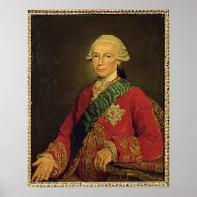 Pôster Conde Claude-Louis-Robert de Santo-Germain 1777 (Frente)