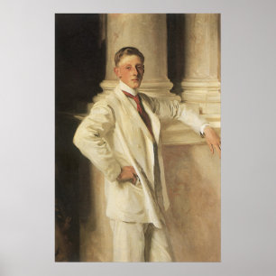 Pôster Conde de Dalhousie por Sargent, arte do retrato do