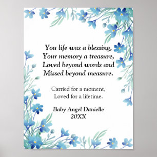 Poster Condolências de aborto esqueça-me não é querido An