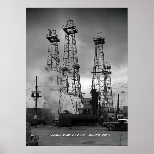 Poster CONDUÇÃO RESIDENCIAL DE ÓLEO EM KILGORE DE TEXAS c (Frente)