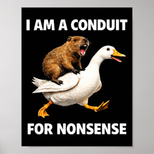 Poster Conduto do absurdo – passeio de animal engraçado p
