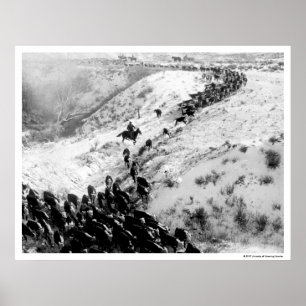 Pôster Conduzindo o gado no inverno