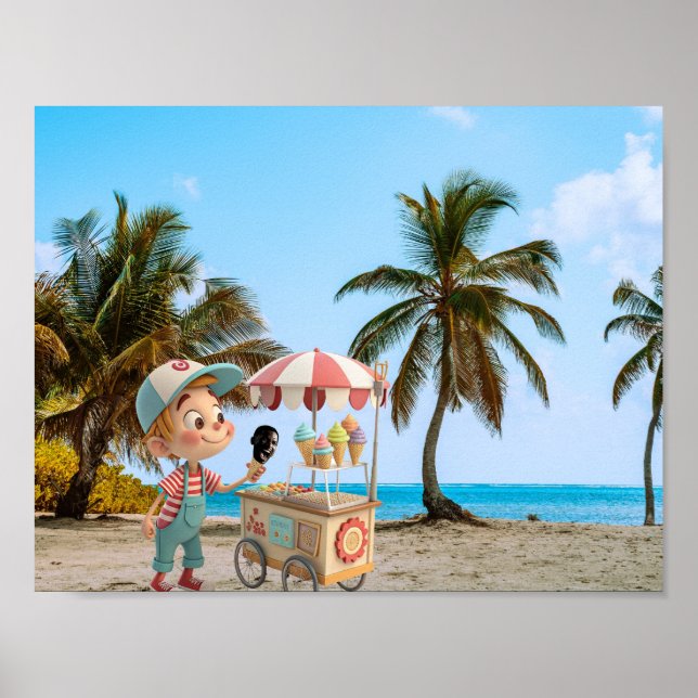 Poster Cone de Grito de Gelo (Frente)