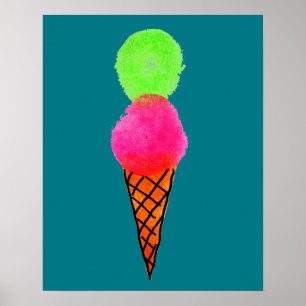 Pôster cone de Icecream pop