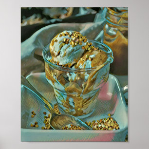 Poster cone de sorvete de Verão