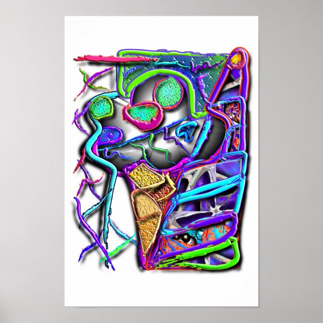 Poster cone de sorvete louco 1 (Frente)