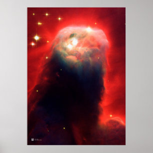 Poster Cone Nebula, NGC 2264 - Telescópio Espacial Hubble