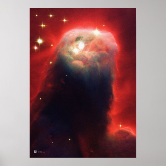 Poster Cone Nebula, NGC 2264 - Telescópio Espacial Hubble (Frente)