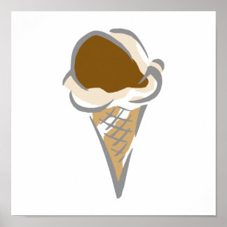 Poster Cone sorvete
