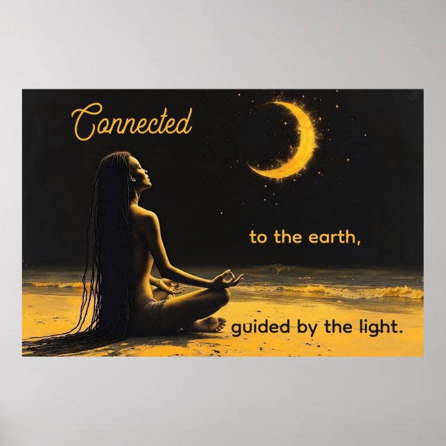 Poster Conectado à terra, Guiado pela Luz (Frente)