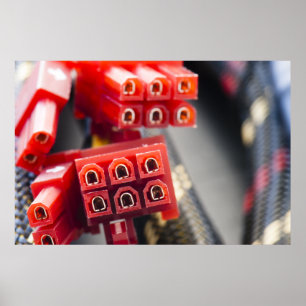 Pôster Conector do cabo do computador