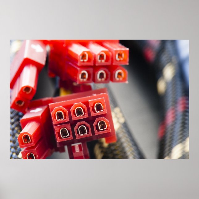 Pôster Conector do cabo do computador (Frente)