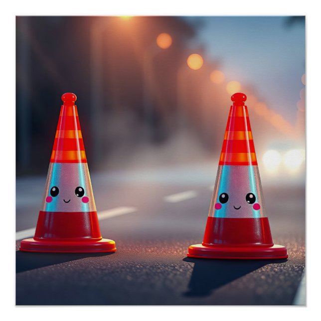 Pôster Cones fofos (Frente)