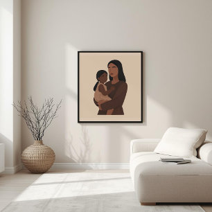 Poster Conexão Pura – Arte Moderna da Maternidade