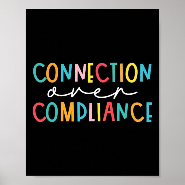 Poster Conexão Saúde Mental em vez de Conformidade Autism (Frente)