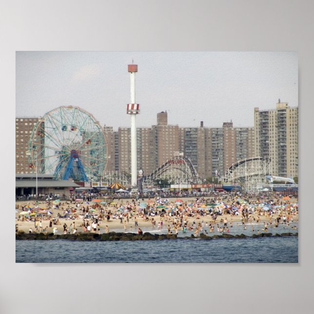 Poster Coney Island Beach (Frente)