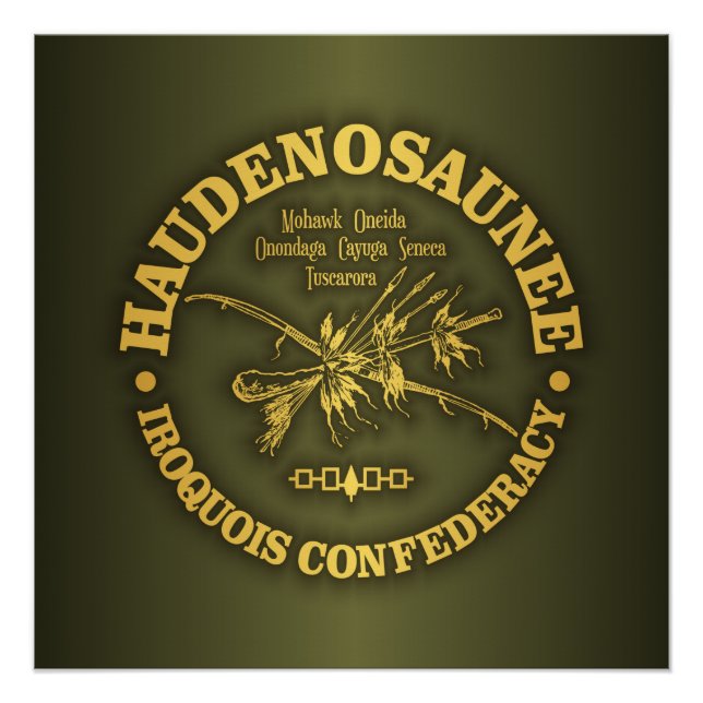 Pôster Confederação Iroquois (Haudenosaunee) (Frente)
