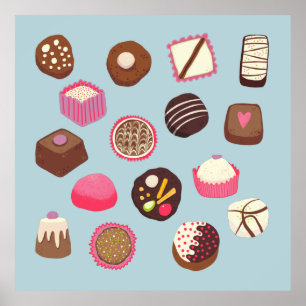 Poster Confeitaria de chocolate doce