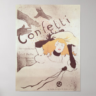 Poster Confetes, 1893