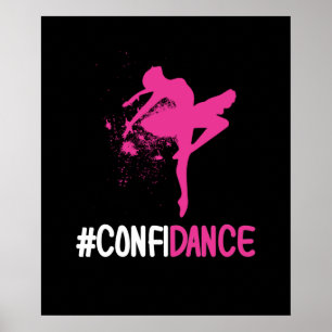 Poster Confiança - Dança e Presente de Dança Corta par