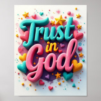 Poster Confiança em Deus