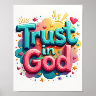 Poster Confiança em Deus