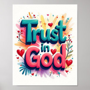 Poster Confiança em Deus