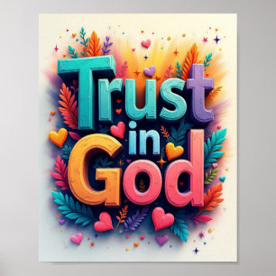 Poster Confiança em Deus