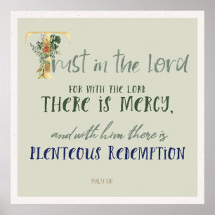 Poster Confiança no Lorde Salm 130