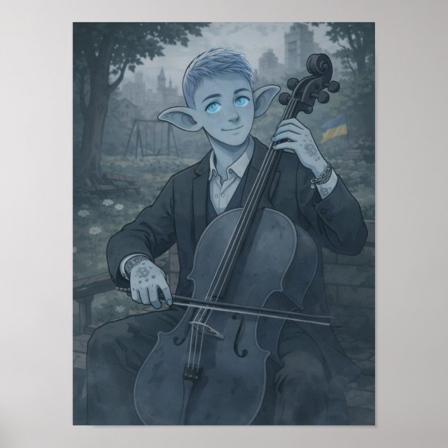Poster Confiança / Violoncelista / Parque (Frente)