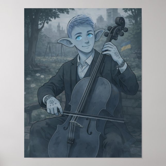 Poster Confiança / Violoncelista / Parque (Frente)