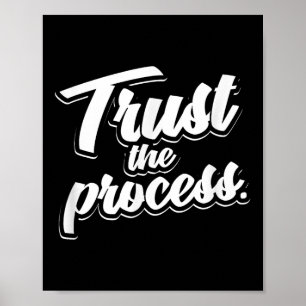 Poster Confiar No Gym De Trabalho De Cotação Motivacional