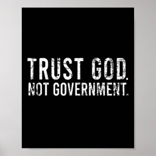 Poster Confie em Deus não Governo