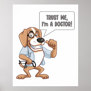 Poster Confie em mim como um médico