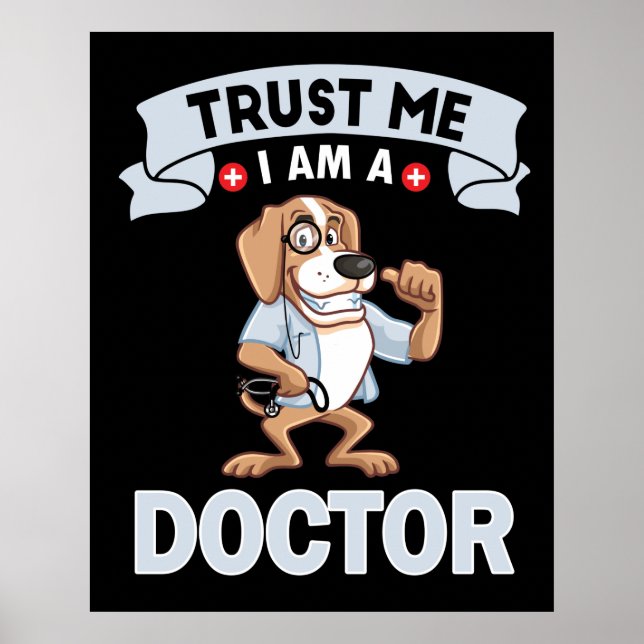 Poster Confie em mim como um médico (Frente)