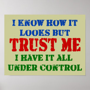 Poster Confie-me - tudo sob o controle