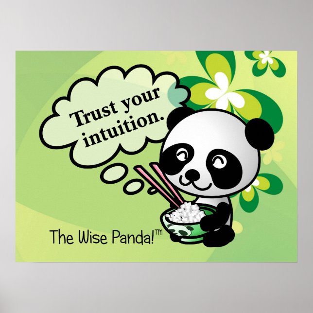 Pôster Confie na sua intuição (Frente)