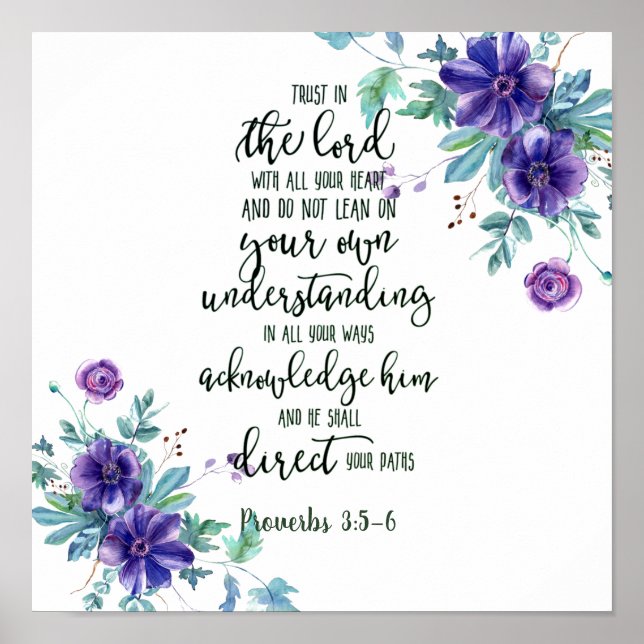 Poster Confie no Lorde Flóral (Frente)