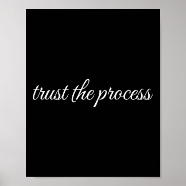 Poster Confie no Processo, Terapia de Saúde Mental  (Frente)