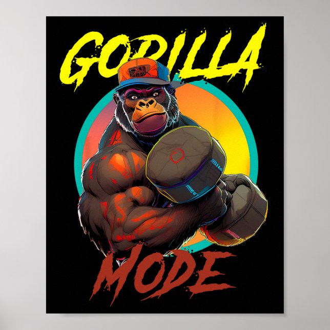Poster Configuração do Modo Gorilla de Construção de Baca (Frente)